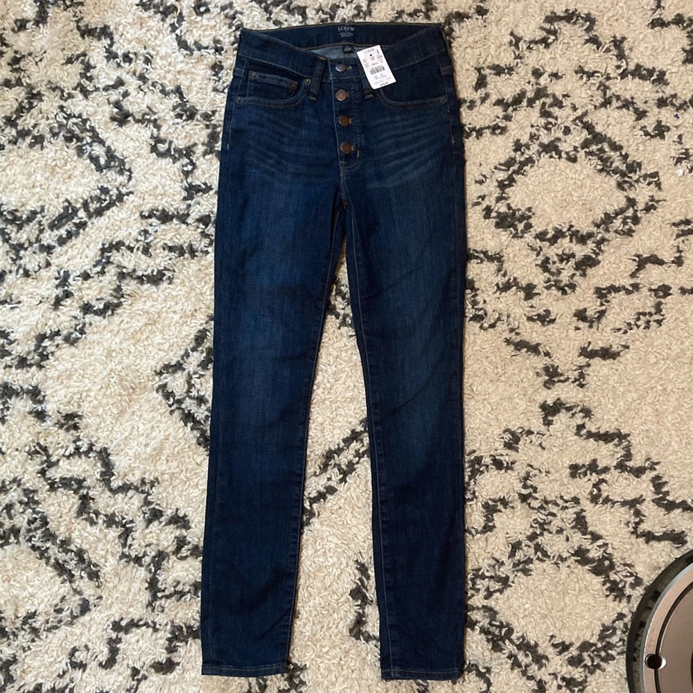 J. Crew high rise skinny size 24 dark